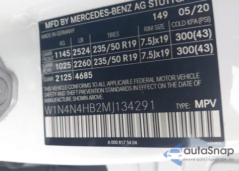 2021 Mercedes-Benz Gla 250 4Matic from USA, damaged, VIN W1N4N4HB2MJ134291